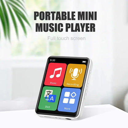 2024 New Portable MP4 MP3 Player Bluetooth 5.0 Clip Mini Walkman Student Full Touch Screen Sport Lossless HIFI Music FM Radio