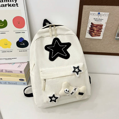 Black Grey White Red Versatile Backpack High Quality Large Capacity Waterproof Travel Bag Washable Nylon Computer Bag Unisex