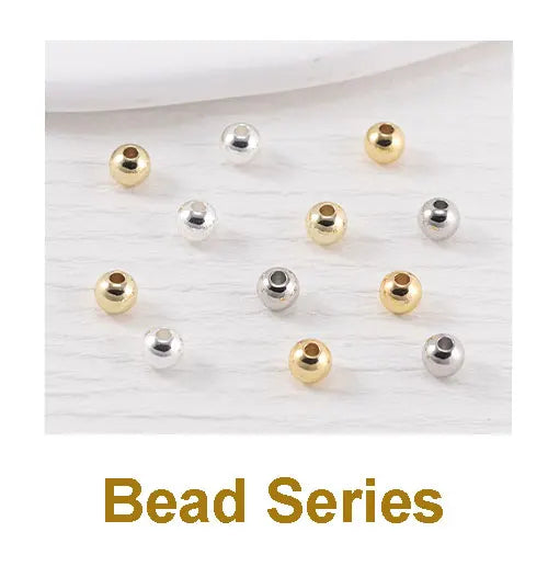 Brass Round Slider Stopper Beads for Bracelet Silicone Inside Positioning Spacer Adjust DIY Crafts Jewelry Making Findings