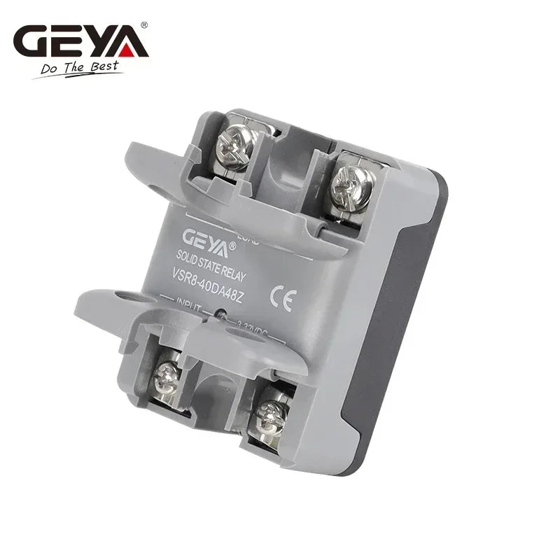GEYA Single Phase Solid State Relay SSR 10DA 25DA 40DA Relay DC to AC 3-32V Input DC & 24-480VAC Output  VSR8
