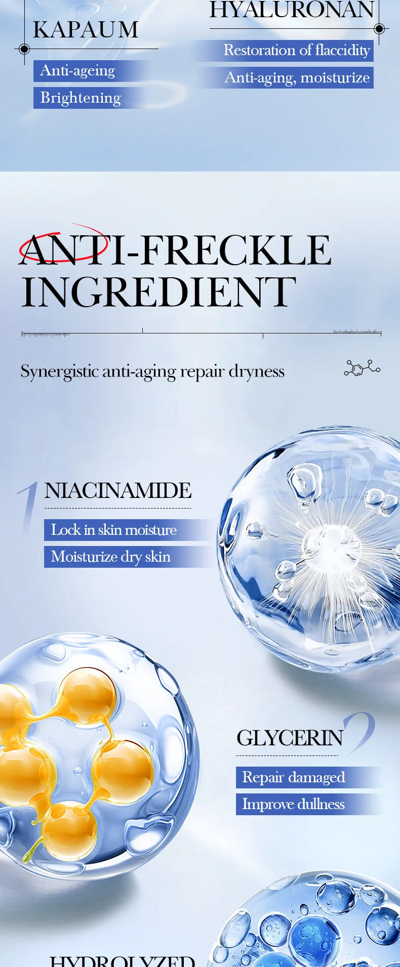 5pcs SADOER Caviar Hyaluronic Acid Moisturizing Facial Masks Brightening Firming Hydrating Face Mask Facial Skin Care Products