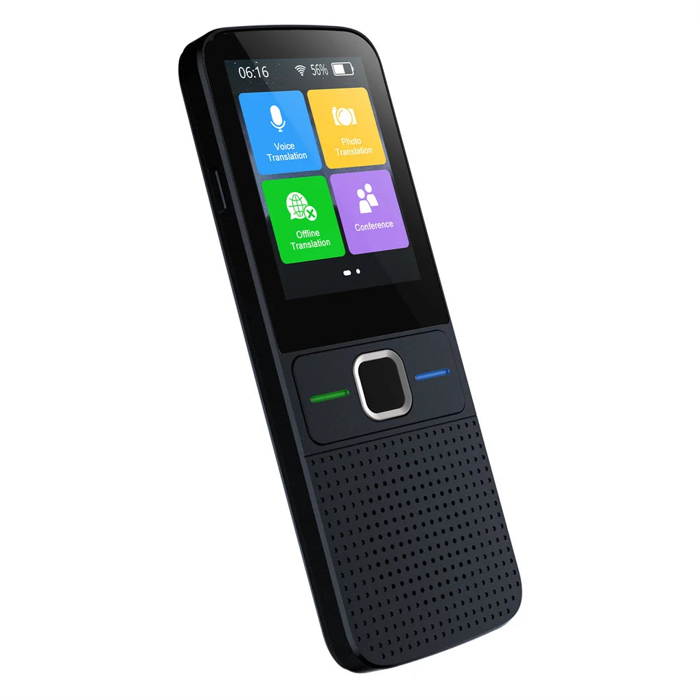 Handheld Language Translator Rechargeable Real Time Interpreter Device Travel Adults Seniors Learning Accessories