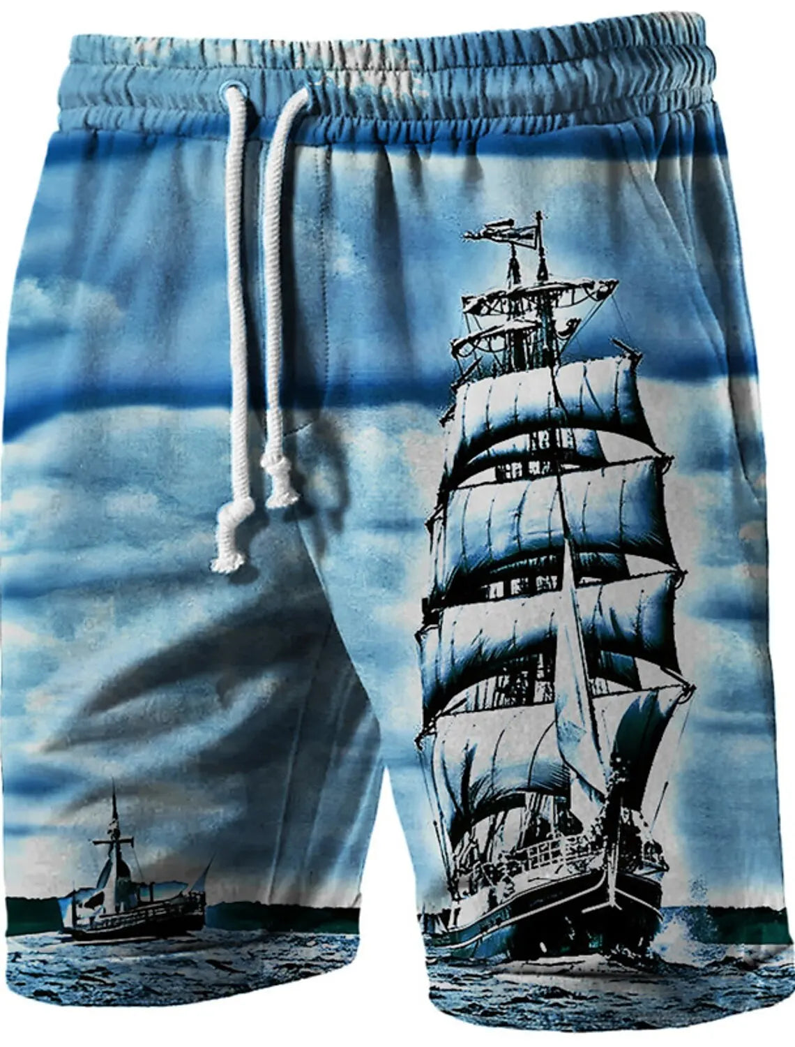 Men's Beach Pants Compass 3D Printed Shorts Men's Summer Breathable Shorts Fitness Street Shorts Men's Ropa Hombre