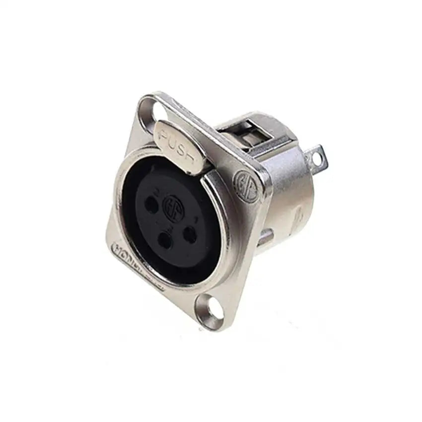 JCD XLR 3pin Male Female Panel Audio Microphone Mixer Plug Jack Connector YS145 YS146 Male Female 3 Core XLR Metal Socket