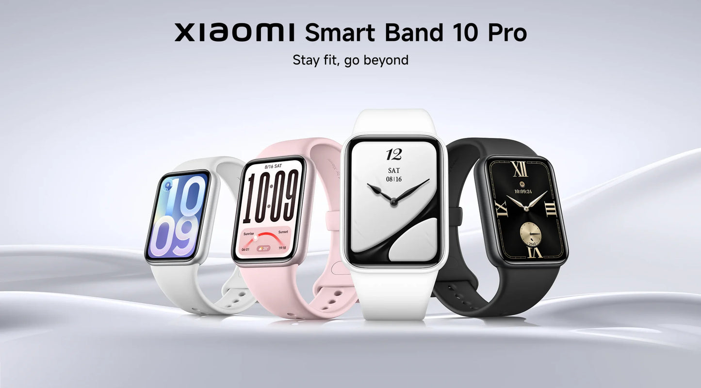 Global Version Xiaomi Smart Band 10 Pro 1.74'' AMOLED Bluetooth Smartwatch GPS Health Monitoring Fitness Tracker Miband Bracelet