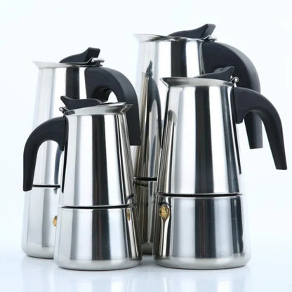 Electric Coffee Pot 1PC Coffee Maker Quick Convenient Electric Oven Coffee Maker Home Office Stainless Steel