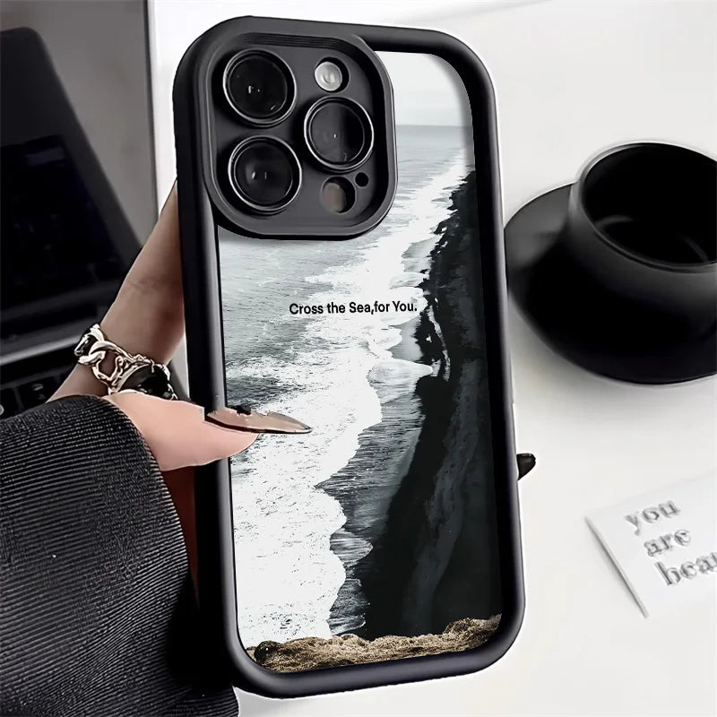 Soft Candy Liquid Silicone Phone Case For iPhone 13 Case iPhone 15 11 14 12 16 Pro Max XR XS X 7 8 Plus SE Shockproof Cover