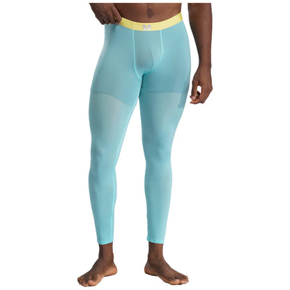 Men's Clothings Gym Pants Bulge Pouch Seamless Stretchy Tights Sweatpants Silky Yoga Pants Fitness Leggings Sports Cycling Pants