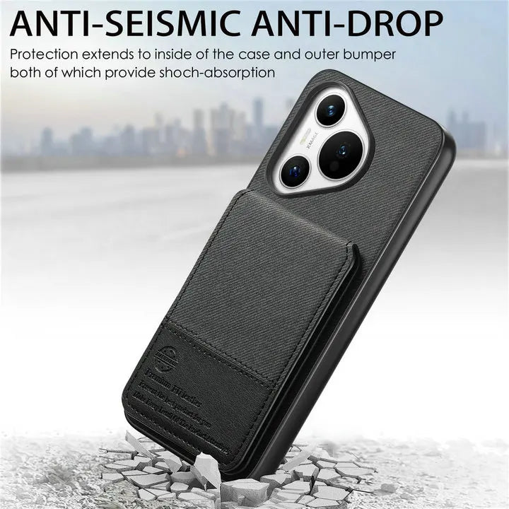 RFID Leather Luxury Case for Huawei Pura 70 Pro Plus 5G Card Cover Flip Back Shell Huawei Pura 70 Ultra Pura70 Pro+ Phone Cover