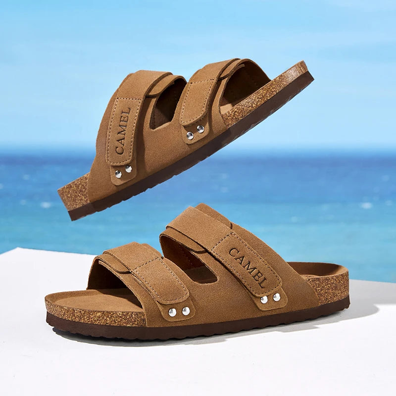 GOLDEN CAMEL Men's Shoes Non-slip Retro Breathable Casual Shoes for Men Women Beach Sandals Summer Fashion Shoes Luxury