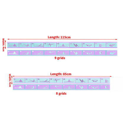 Yoga Pull Strap Belt Latin Dance Stretching Pilates Fitness Sport Elastic Resistance Bands with Yoga Exercis Pattern