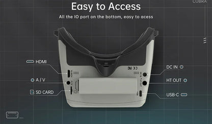 SKYZONE Cobra SD X V4 FPV Video Goggles 800x480 4.3in Cobra 1280x720 4.1in 5.8G Receiver Head Tracker DVR for FPV Racing Drone