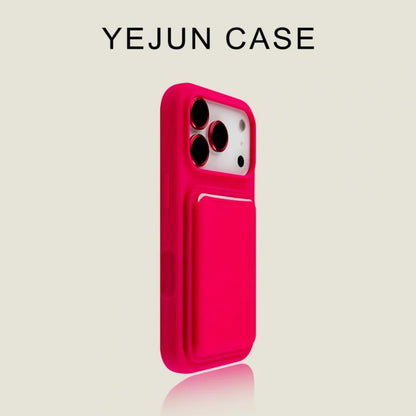 Luxury liquid shockproof card holder phone case for iPhone 17 16 15 13 14 Pro Max soft silicone card slot wallet protect cover