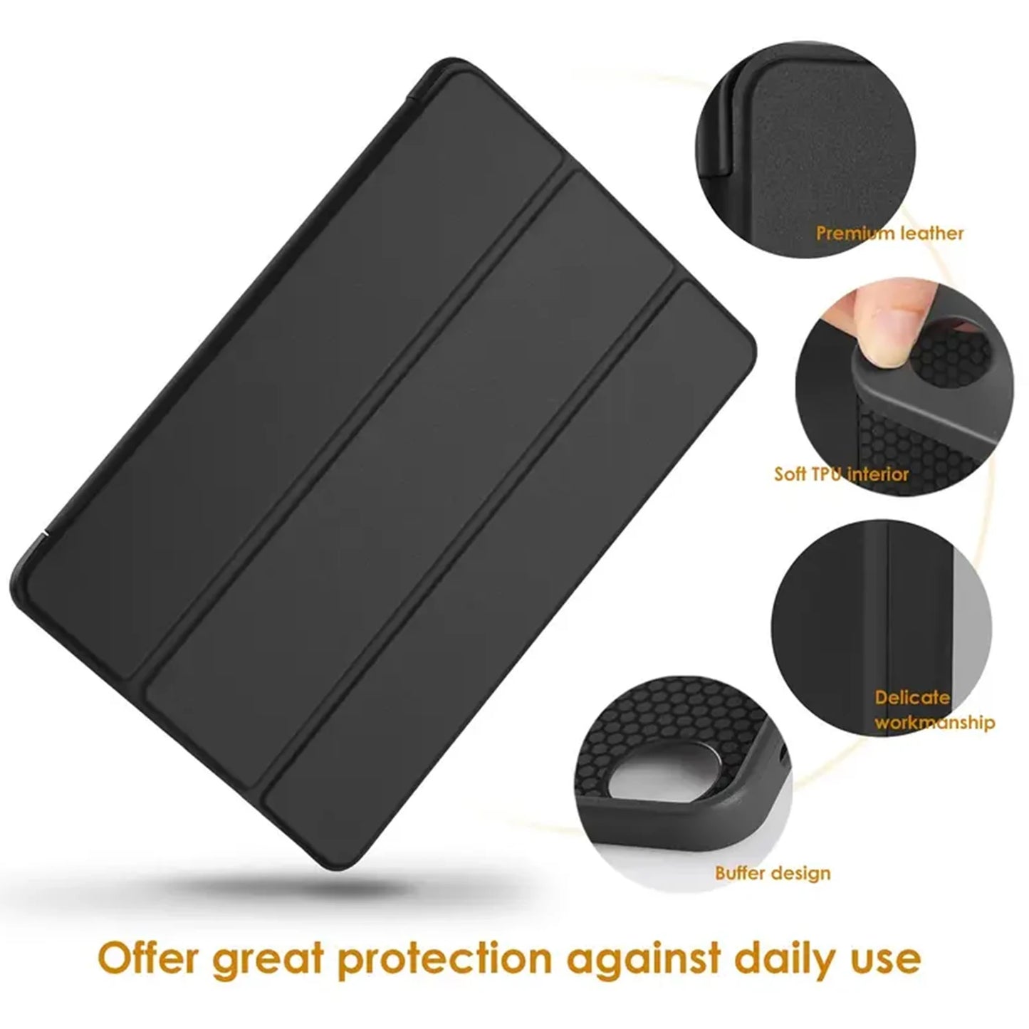 For Tablet Lenovo Tab M10 Plus 3rd Gen 10.6 2022 (TB125FU/TB128FU/TB128XU) CASE Xiaoxin pad 10.6 Soft Cover Stand Smart case