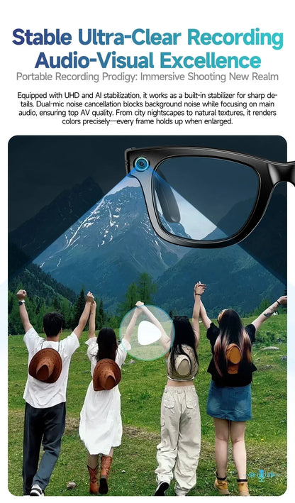 Xiaomi 8K Camera AI Glasses Smart Translation Color-Changing Waterproof Glasses Video Recording Photo Call Smart Sunglasses