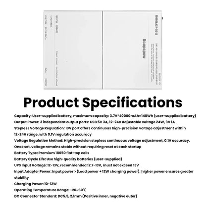 12 Sections UPS Battery Box Uninterrupted Power Supply Power Supply Storage Case 12x 18650 Battery shell for WiFi Router