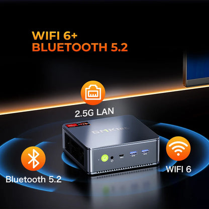 GMKtec M6 Ultra Mini PC AMD Ryzen 5 7640HS 16GB RAM 512GB ROM Desktop Computer 2.5G Dual LAN WiFi 6E BT 5.2 Windows 11 Pro