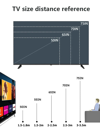 Large Screen UHD 70 Inch Television 32 43 50 55 65 75 85 98 100 Inches Fhd Android Led Lcd Smart Tvs with Wifi