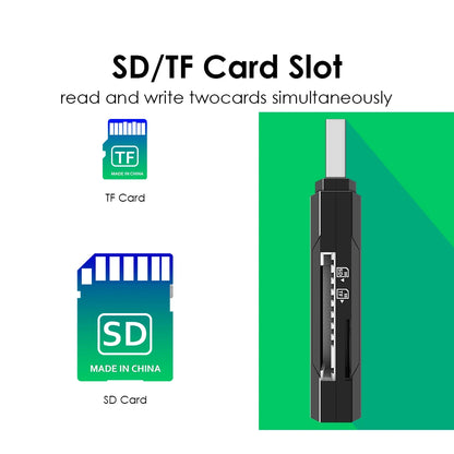 Usb 3.0 / 2.0 Flash TF Memory Card Reader / Micro Mini SD Card Adapter / 2 in 1 USB Card Reader for Micro Card SD Cards