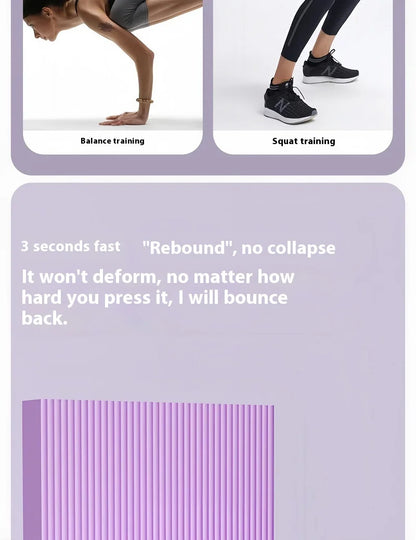 Yoga Mat Thicken Home Workout Balanced Gymnastics Mat Pilates Accessories Non-slip Abdominal Wheel Assisted Kneeling Pad Gym