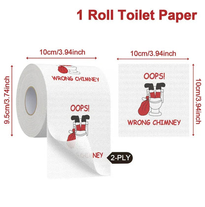 Merry Christmas Toilet Roll Paper Home Santa Claus Bath Toilet Roll Paper Christmas Supplies Xmas Tissue Roll Home New Year