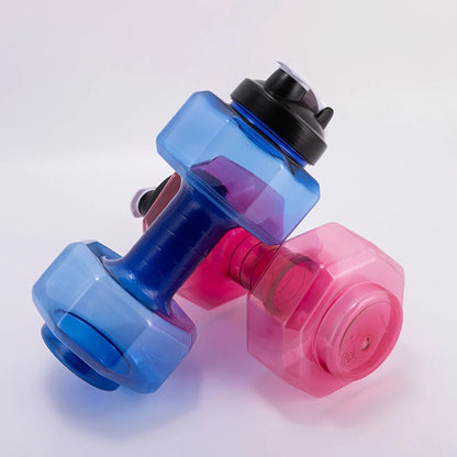 2.6L Sports Dumbbell Shaped Kettle Sport Water Bottle Outdoor Indoor Fitness Cycling Water Bottle Camping Cold Water Bottle