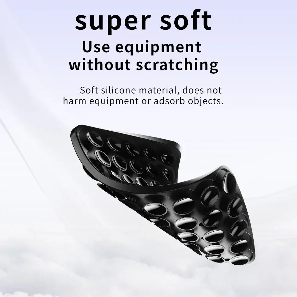 Suction Cup Phone Case Mount Double-Sided,Silicon Sticky Phone Stand for iPhone Android Selfies Hands-Free Strong Grip Holder