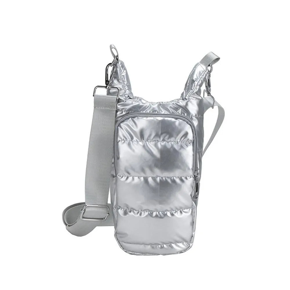 Winter Portable Water Bottle Bag Shoulder Bag Waterproof Thermal Vacuum Mug Cup Sleeve Adjustable Shoulder Strap Durable