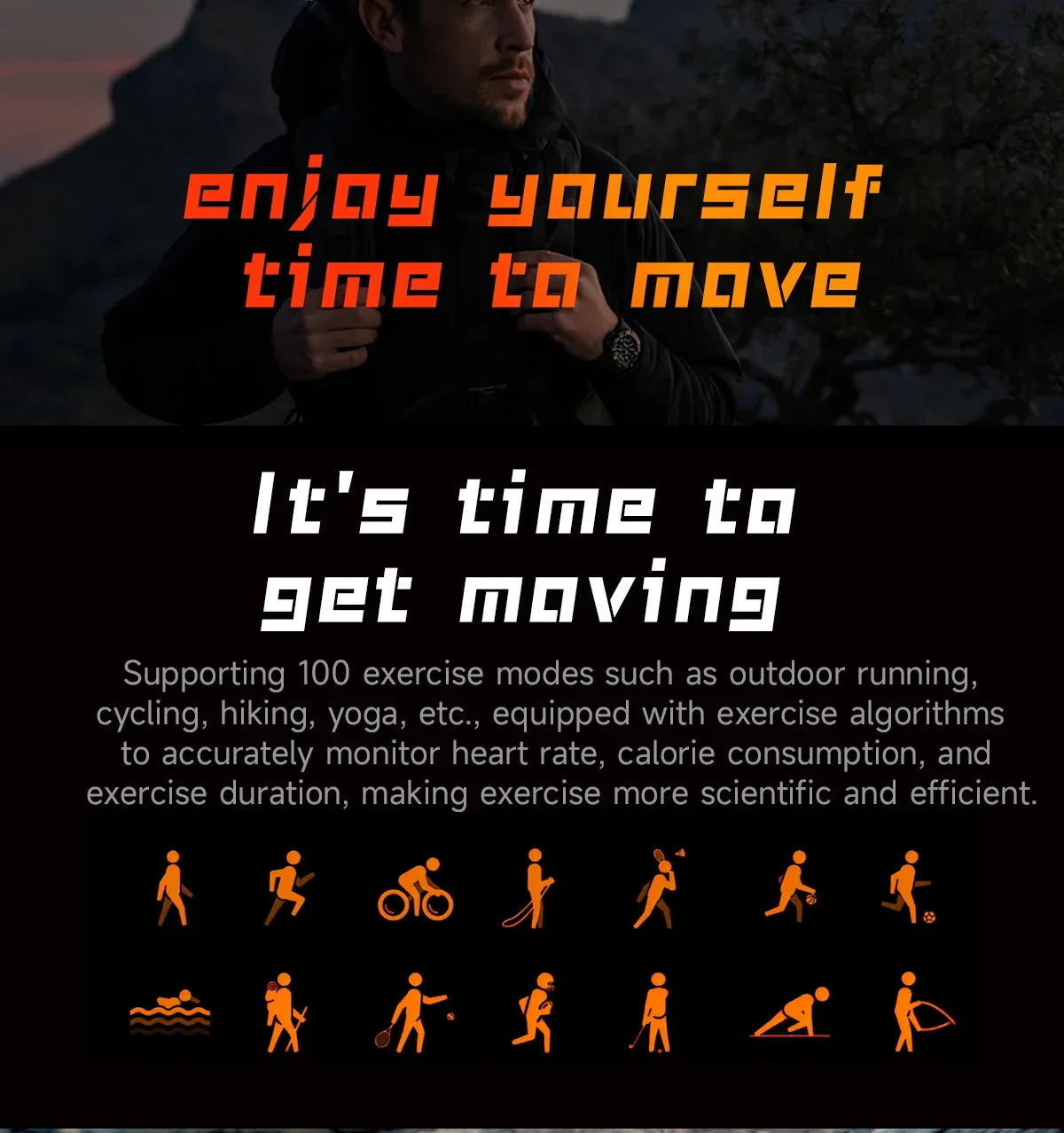 2026 800mAh Super Capacity Battery Adult Men Smart Watch 1.8-inch Large Screen Bluetooth Call IP68 Waterproof SmartWatch Sports