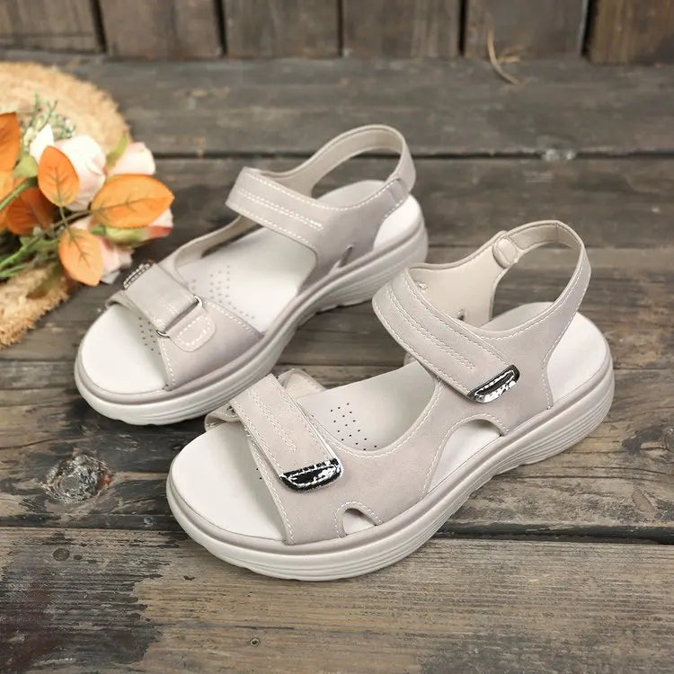 Summer Wedge Sandals for Women 2025 New Plus Size Fashion Non Slip Beach Shoes Casual Woman Lightweight Platform Sandals