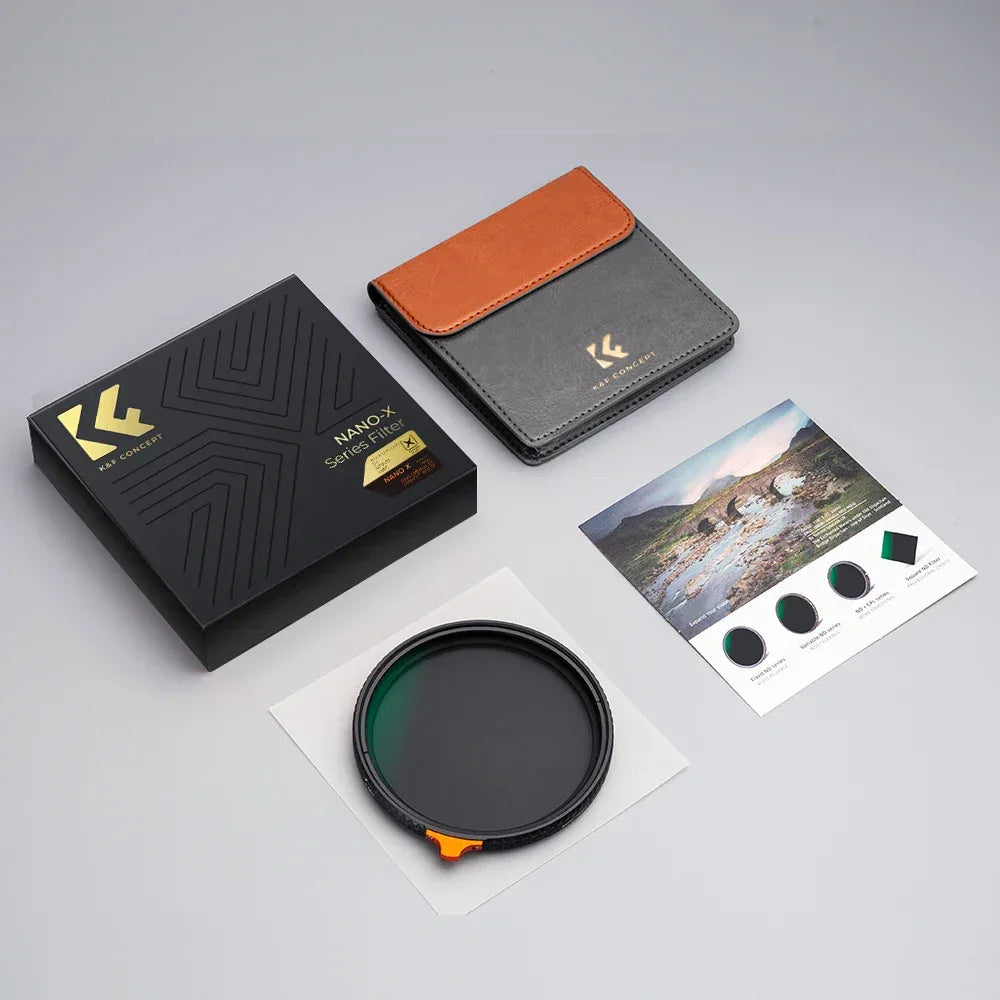 K&F CONCEPT ND2-32 1/4 Black Mist Diffusion Camera Filter lens Variable 2 in 1 ND Filters Video 49mm 52mm 58mm 62mm 67mm 77mm