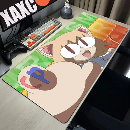 Neco-arc Gamer Cabinet Mouse Pad Anime Gaming Accessories Rubber Keyboard Office Tables Computer Desk Mat Carpet Mousepad