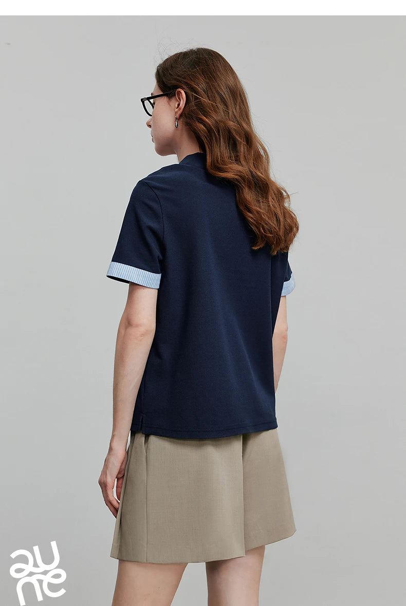 TOYOUTH Women Short Sleeve T shirt 2025 Spring New Tops 8521007