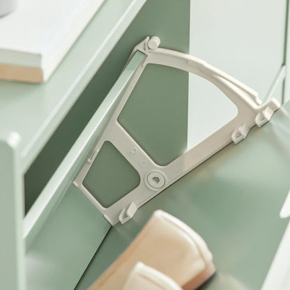 SoBuy FSR100 4 flap shoe rack 8 shelf surface shoe cabinet narrow shoe chest of drawers shoe shelf