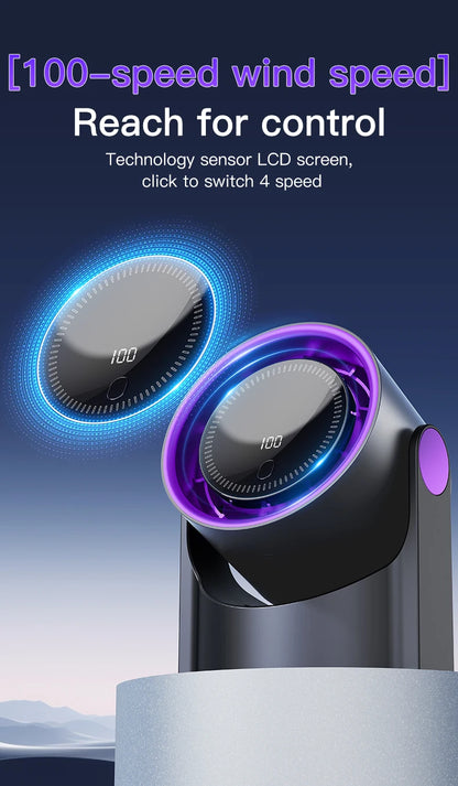Mini Desktop Circulating Fan 4 Speed Wind Control Electric High-speed Fan USB Rechargeable Mini Circulating Cooling Fan