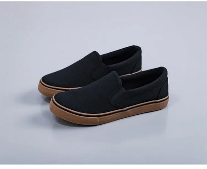 Hand-Painted Canvas Shoes Elastic Unisex Spring 2025 Style Korean Version Flat Heel Breathable Cotton Lined All-Season Footwear