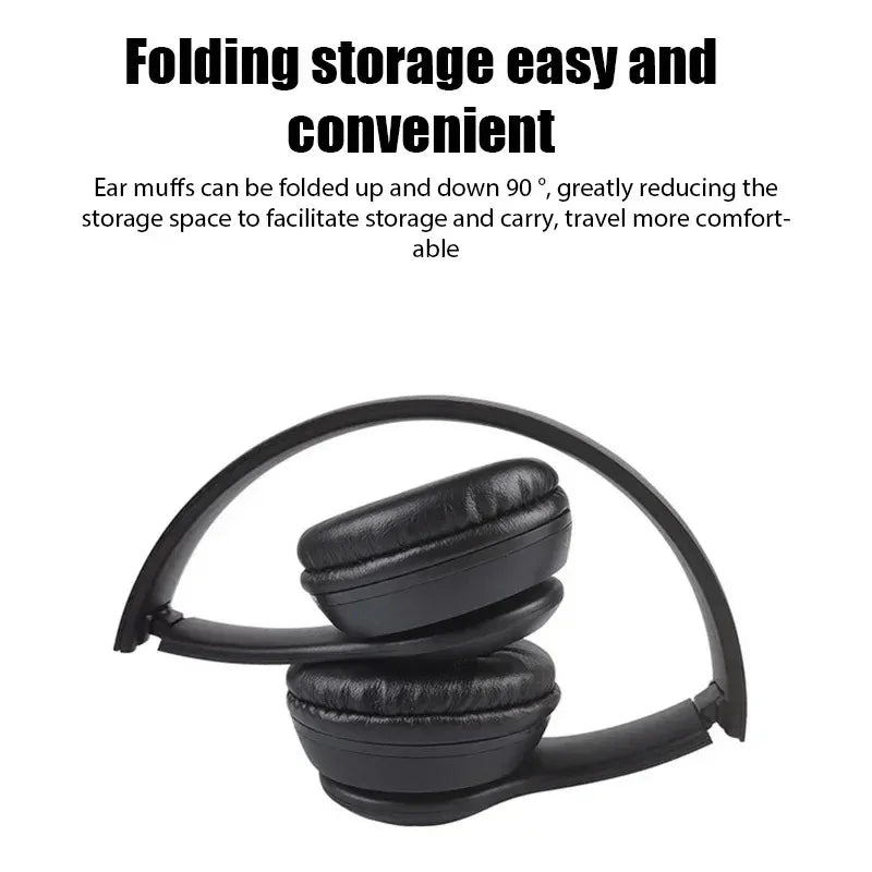 P47 Wireless bluetooth headphone With Mic Headsets Stereo Sound Earphones Sports Gaming Headphones Supports PC Smartphone