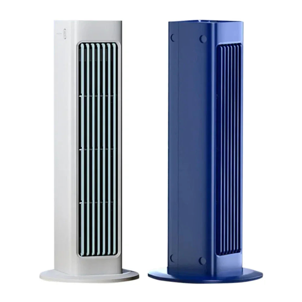 4000mah Leafless Fan 3 Mode Bladeless Air Cooler Fan LED Wall Mount/Desktop Standing Tower Fan for Bedroom Living Rooom Bathroom