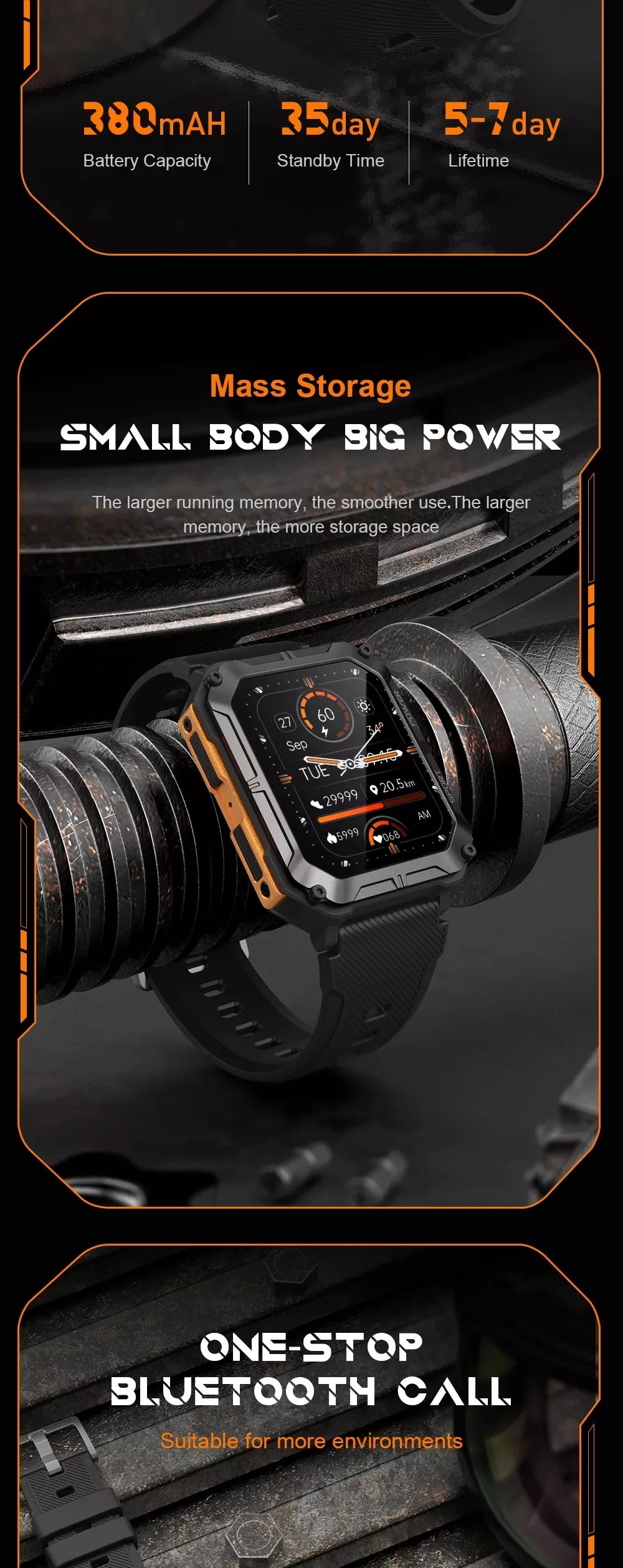 Smart Watch C20 PRO 1.83 Inch Men Music BT Call Outdoor Sports Fitness Tracker Heart Rate Blood Pressure Smartwatch