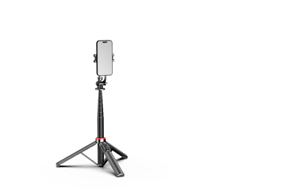C20 Magnetic Selfie Stick Tripod for iPhone 12-16 Pro Max Travel Stand with Magsafe Phone Clamp for Android Smartphone