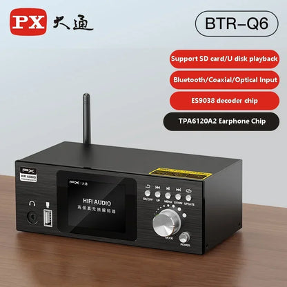 Flagship HIFI Digital Music Player ES9038Q2M DAC DSD512 Lossless Decoding Audio Decoder QCC5125 Bluetooth 5.1 AMANERO USB