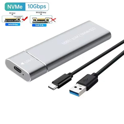 20Gbps NVMe M.2 SSD Enclosure NVMe NGFF PCIe M.2 SSD Case Portable USB C 3.2Gen2 External Adapter for Macbook PC Hard Disk Box