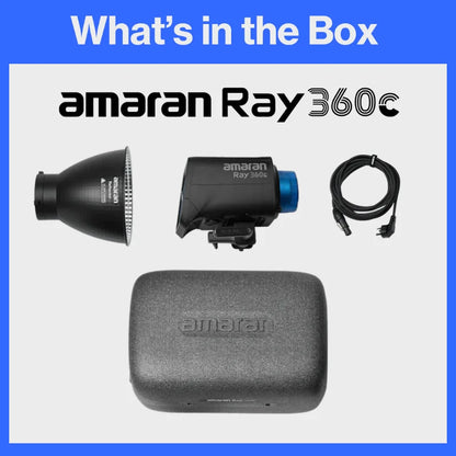 【NEW】amaran Ray 360c 2,300K - 10,000K 360W Full-color Bowens Mount COB Light Video Recording by Aputure