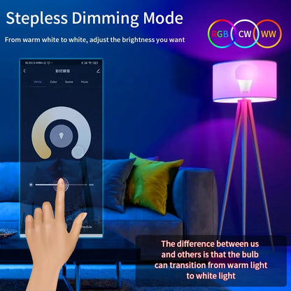 E27 Tuya Smart Light Bulbs RGB e27 Led Bulb AC 10W 12W 15W 18W Smart Home Zigbee Lamp Works With Alexa Google Home Smartthings