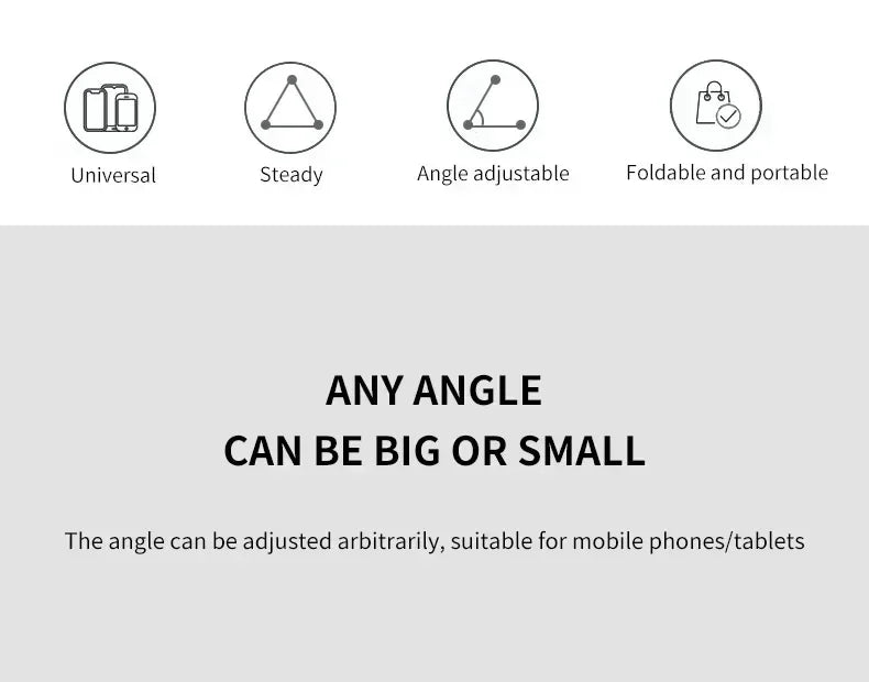 Portable Mini Phone Tablet Holder Desktop Lazy Stand for iPhone 16 15 14 13 Pro Max iPad Samsung S23 Foldable Smartphone Mount