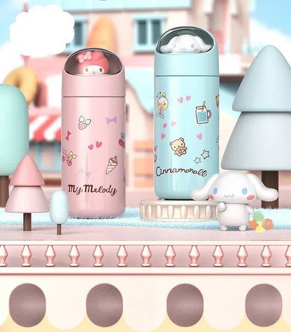 350MLStainless Steel Thermos Cups Student Kids Anime Cartoon Vacuum Flask Cute kitten/Dog/Bear Insulated Water Bottles Tumbler