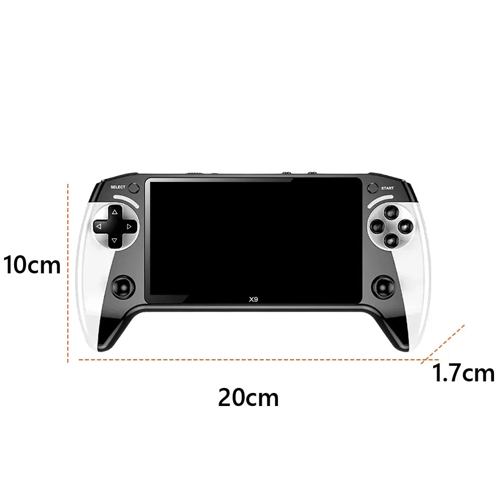 X9 Handheld Video Game Console With 3000 Games 5.5inch Screen Retro Video Game Player Built in 9 Emulators Support NES GBA GBC