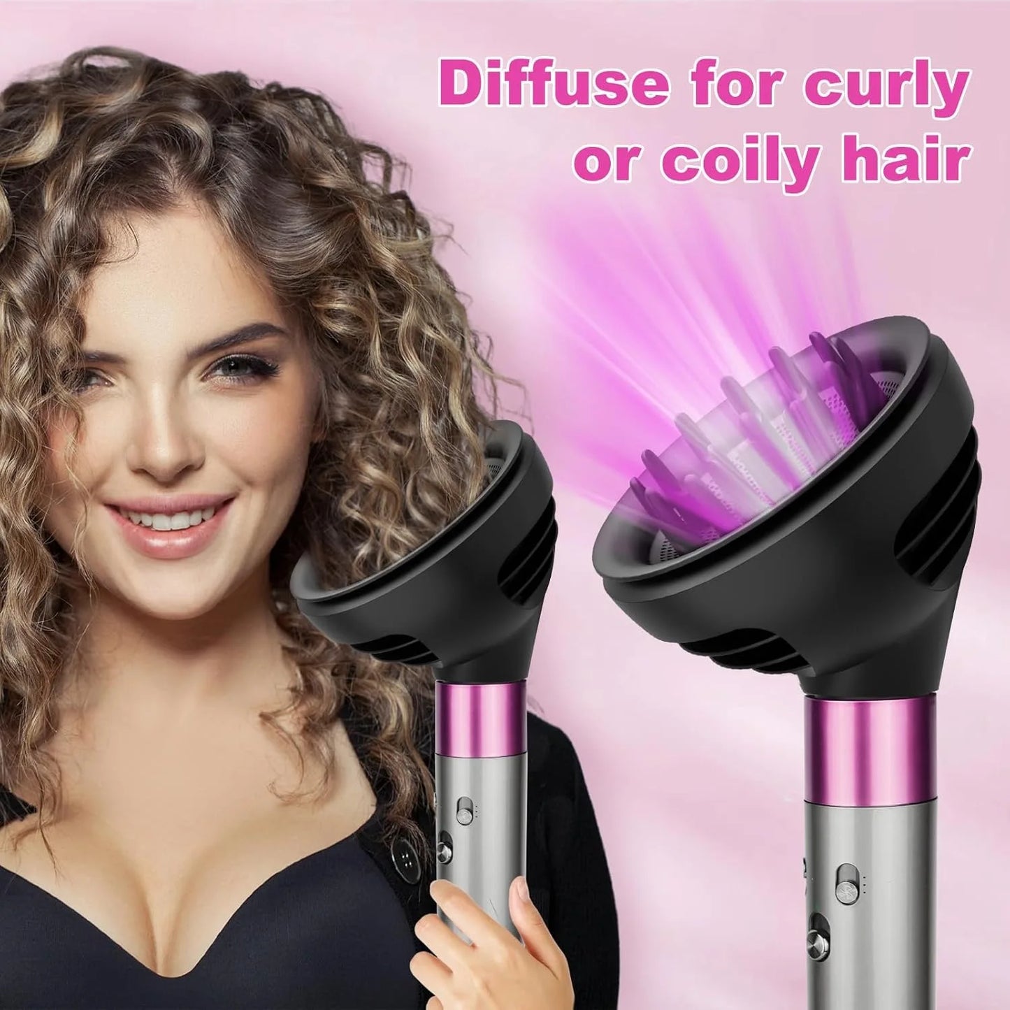 Wave Curl Diffuser Attachment For Dyson Airwrap Two Airflow Dome Diffuse Modes For Airwrap HS01/05 Hair Diffuser to Dry Hair