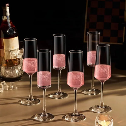 GIANXI French Vertical lines Champagne Glasses Home Glass Goblets High-end Red Wine Glasses White Wine Glasses Cocktail Glasses