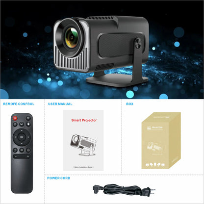 Salange HY320 MINI Android 14.0 Projector LED Beamer Home Cinema 300ANSI 720P WIFI Smart TV HD 1080P 4K Movie
